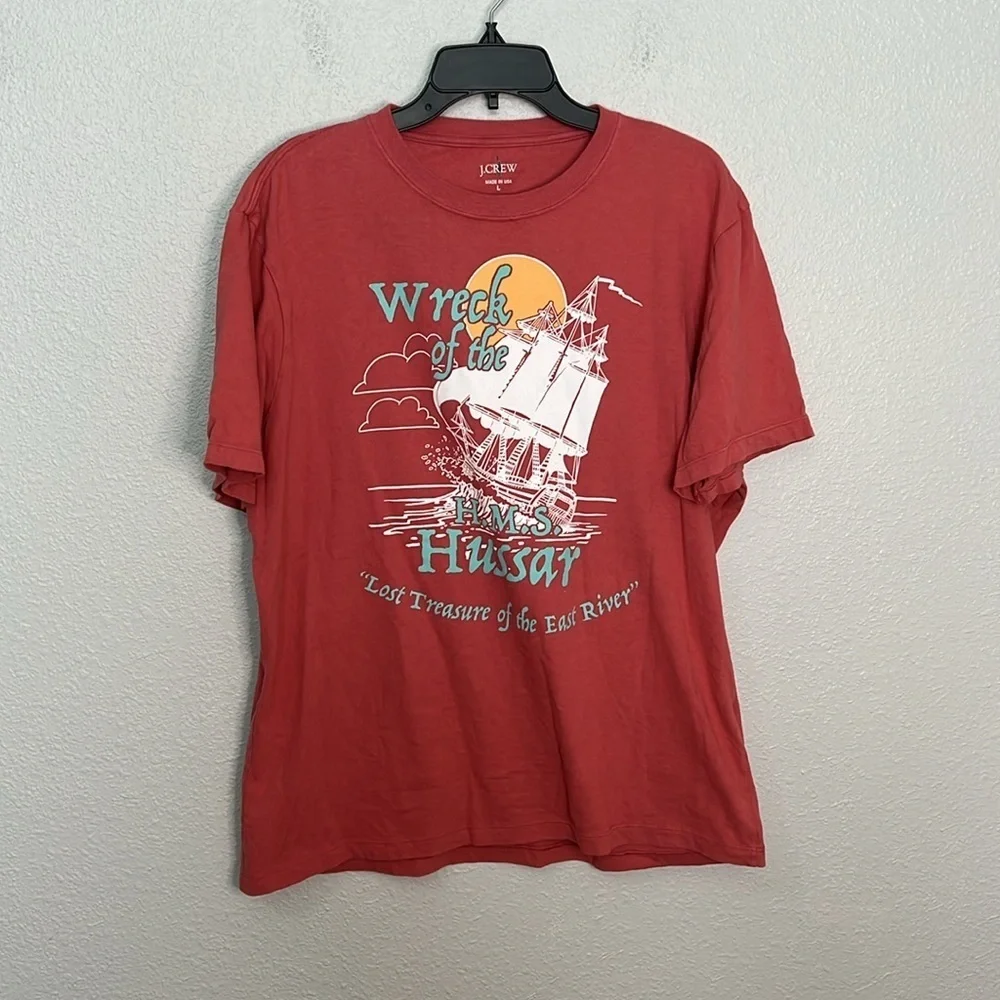 JCrew Graphic Short Sleeve TShirt Size Large